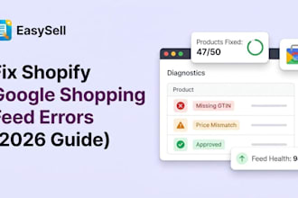 fix shopify google merchant center product feed issues