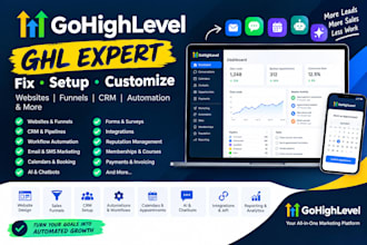 fix setup gohighlevel ghl website salesfunnel ghl integration CRM ghl automation