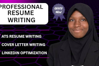 write an ats resume, cover letter, and linkedin profile