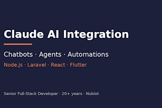 integrate claude ai chatbot or automation into your app or website