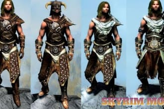 make 3d skyrim armor, weapon and character models for your game mod