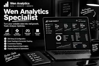 set up web analytics, ga4, GTM and conversion tracking