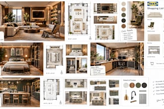 design 3d livingroom bedroom home office kitchen and shopping list on ikea 2020