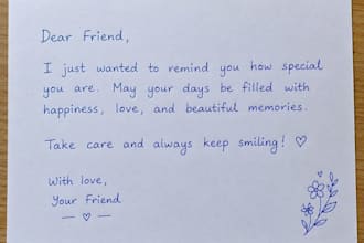 write beautiful handwritten letters