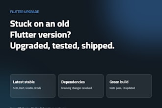 upgrade your flutter app to the latest version and fix the build