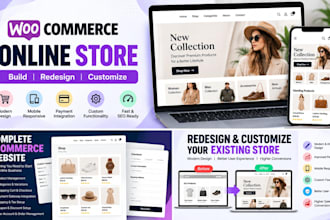 redesign or customize your woocommerce online store