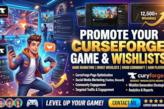 promote your curseforge game with game marketing and wishlist promotion