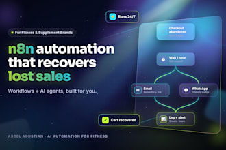build n8n automation and ai agents for fitness and supplement brands