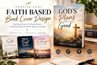 design a beautiful faith based book cover or devotional