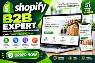 build shopify b2b wholesale pricing for manufacturer shopify website design