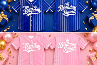 do custom jersey design, birthday jerseys, casual wear and special occasions