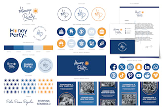 design a logo and branding kit and social media kit
