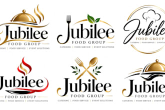 design a professional catering service, food service, event catering logo