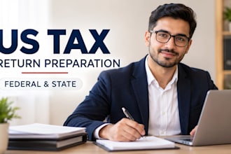 prepare US individual and business tax returns, including form 1040