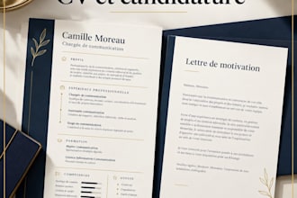 write and format your french CV resume cover letter and linkedin profile