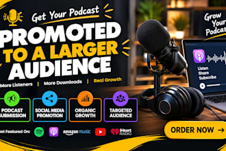 promote spotify and podcast and real listener, download and podcast growth