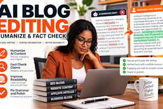 humanize and fact check ai generated blog posts