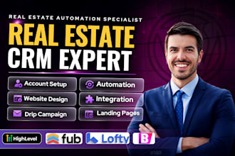 set up real estate crm lofty crm, boldtrail, kvcore, gohighlevel, follow up boss