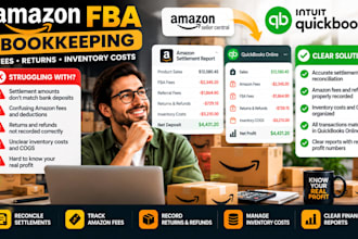 do amazon fba bookkeeping for fees, returns and inventory costs in quickbooks