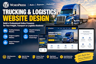 build a trucking, logistics, or freight website in wordpress
