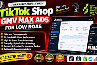 audit and fix your tiktok shop gmv max ads for low roas