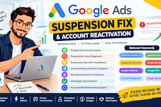 fix  google ads suspended account  unsuspended