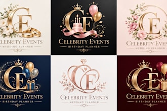 design a professional wedding invitation, birthday event invitation logo