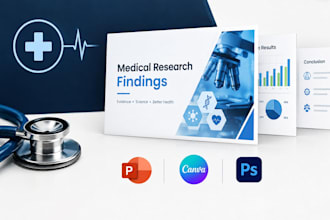 design medical research presentations, scientific powerpoint slides