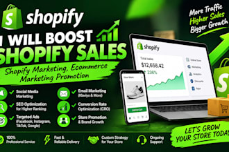 boost shopify sales, shopify marketing, ecommerce marketing promotion
