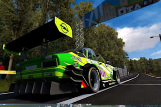build car racing game like assetto corsa, track, mods, car livery, wraps