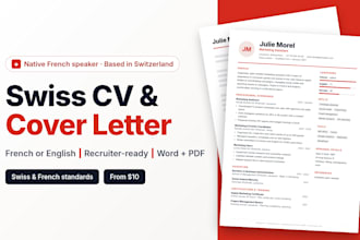 write a professional swiss CV