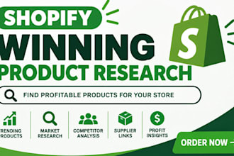 do research on shopify winning products for your dropshipping store
