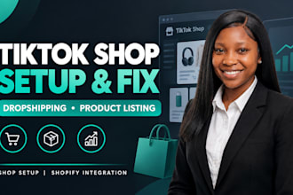 setup tik tok shop fix shop issues do tik tok shop dropshipping  product listing