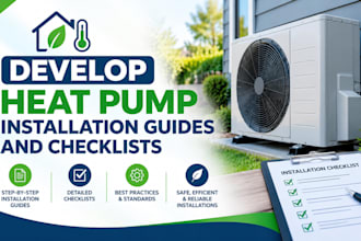 develop heat pump installation guides and checklist