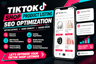 tiktok shop tiktok dropshipping product listing etsy seo tiktok shop setup
