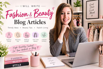 write fashion and beauty blog articles