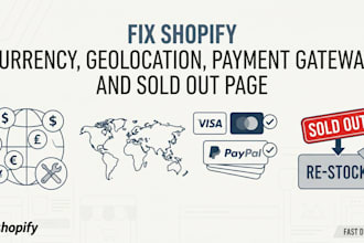 fix shopify currency converter geolocation payment gateway and sold out page