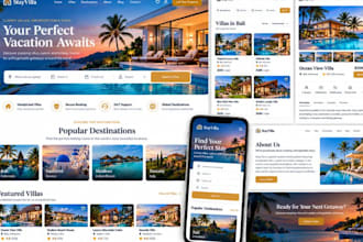 build short term villa rental website vrbo airbnb cabin holiday cottage website