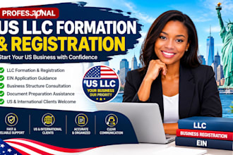 help with US llc ein tax id formation registration and business setup