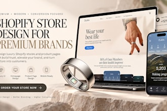 develop, design and build your shopify store