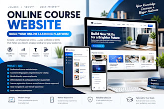 design an online course website and e learning  platform
