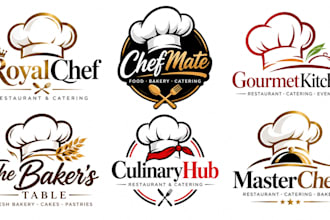 design a professional chef, culinary, restaurant catering, bakery chefs hat logo