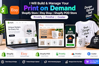 setup etsy shop shopify store print on demand etsy  listing shopify pod store