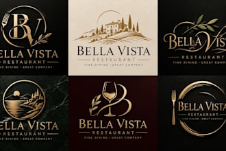 design a professional fine dining, upscale dining gourmet luxury restaurant logo