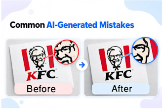 fix ai generated art errors and enhance of your