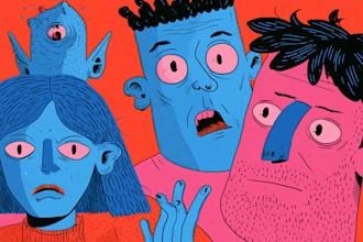 draw cartoon illustration art