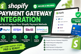 set up shopify payment gateways, paypal, stripe, skrill
