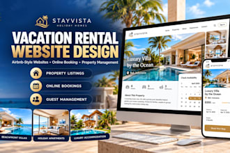 design vacation rental airbnb property management booking short term website
