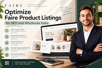 optimize faire product listings for SEO and wholesale sales