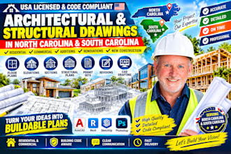 create architectural and structural drawings in north carolina, south carolina